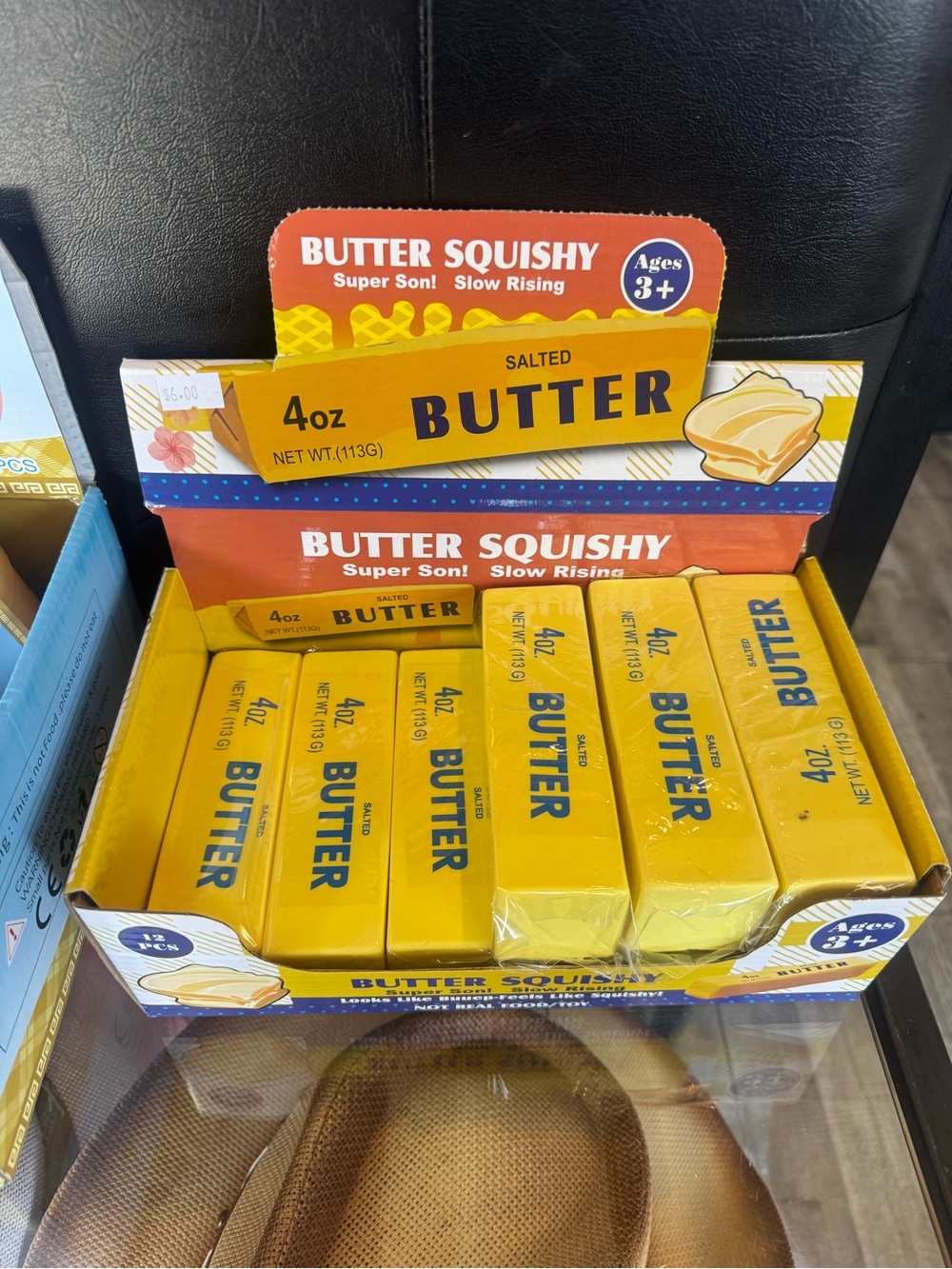 Butter Squishy Salted Butter Stress Toy - Yellow one unit